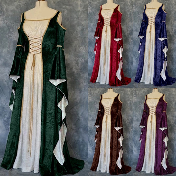 5XL Medieval Renaissance Dress Women ...